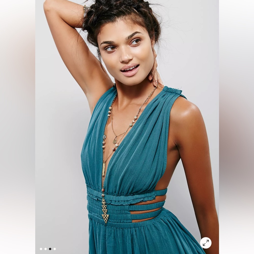 NWOT Free People RARE Feel The Flava Fit And Flare Mini Dress SIZE LARGE